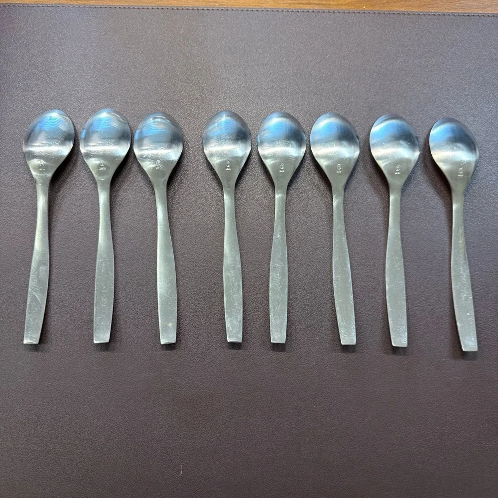 Gourmet Settings LOFT Soup‎ Spoons 8Pc 18/10  and 18/8 Stainless Steel